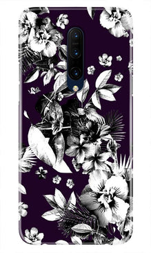 white flowers Mobile Back Case for OnePlus 7T pro (Design - 7)