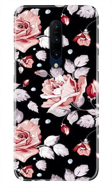 Pink rose Mobile Back Case for OnePlus 7T pro (Design - 12)