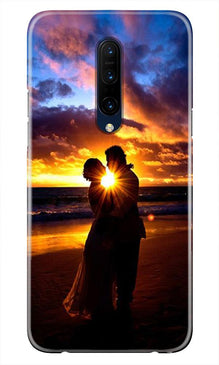 Couple Sea shore Mobile Back Case for OnePlus 7T pro (Design - 13)