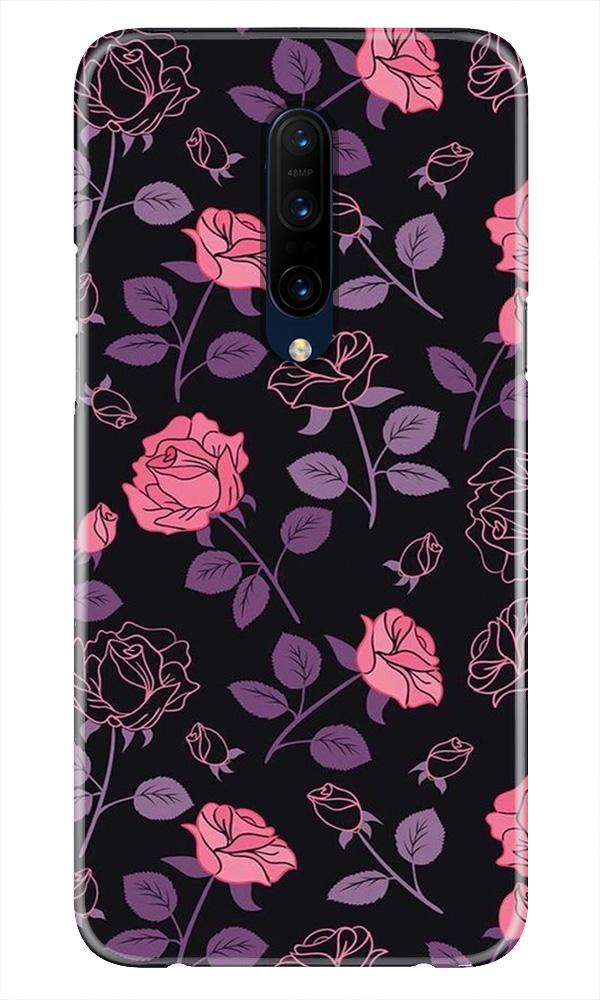 Rose Black Background Case for OnePlus 7T pro