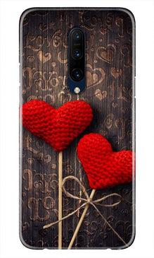 Red Hearts Mobile Back Case for OnePlus 7T pro (Design - 80)