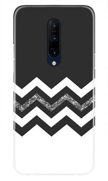Black white Pattern2Mobile Back Case for OnePlus 7T pro (Design - 83)