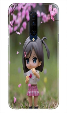 Cute Girl Mobile Back Case for OnePlus 7T pro (Design - 92)