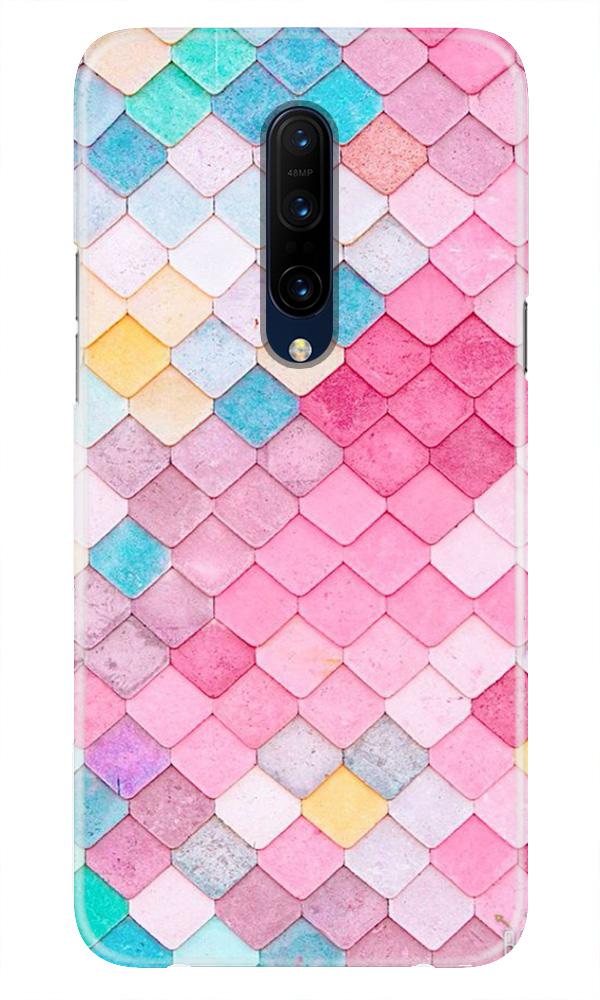 Pink Pattern Case for OnePlus 7T pro (Design No. 215)