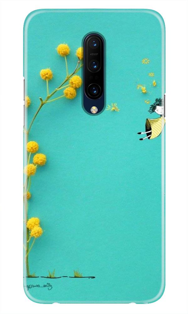 Flowers Girl Case for OnePlus 7T pro (Design No. 216)