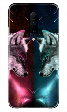 Wolf fight Mobile Back Case for OnePlus 7T pro (Design - 221)