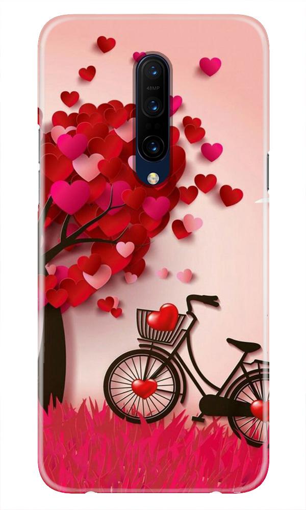 Red Heart Cycle Case for OnePlus 7T pro (Design No. 222)