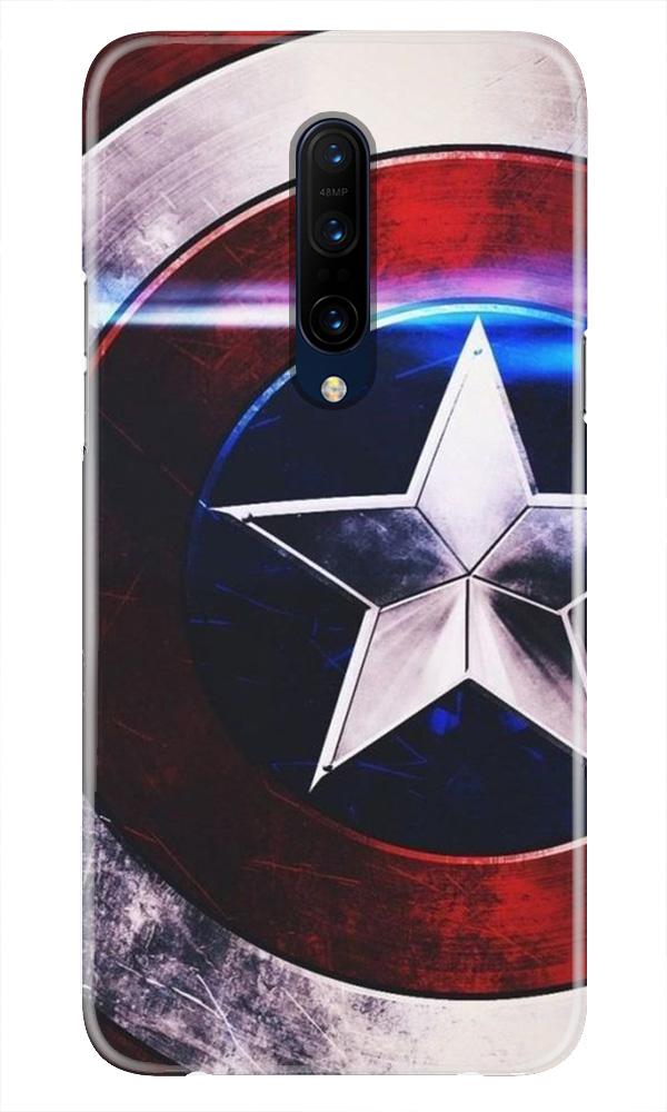Captain America Shield Case for OnePlus 7T pro (Design No. 250)