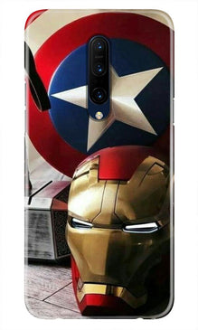 Ironman Captain America Mobile Back Case for OnePlus 7T pro (Design - 254)