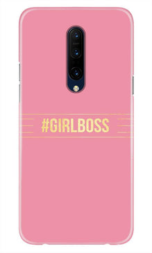 Girl Boss Pink Mobile Back Case for OnePlus 7T pro (Design - 263)