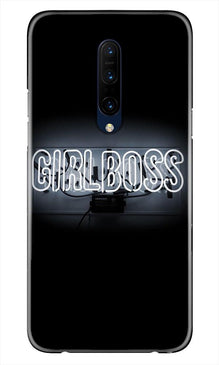 Girl Boss Black Mobile Back Case for OnePlus 7T pro (Design - 268)
