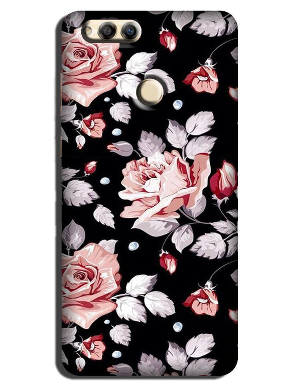 Pink rose Case for Honor 7X