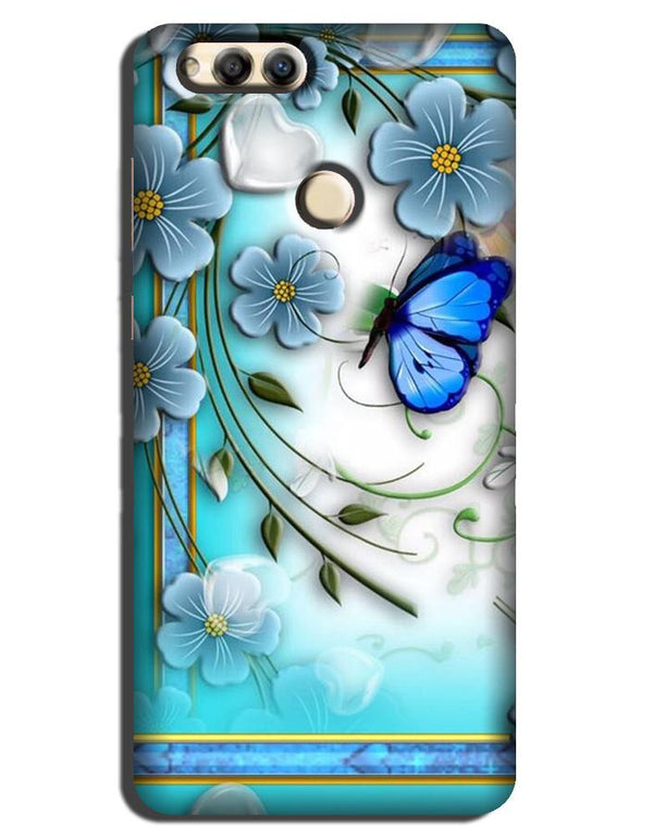 Blue Butterfly  Case for Honor 7A