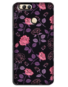Rose Black Background Case for Honor 7A