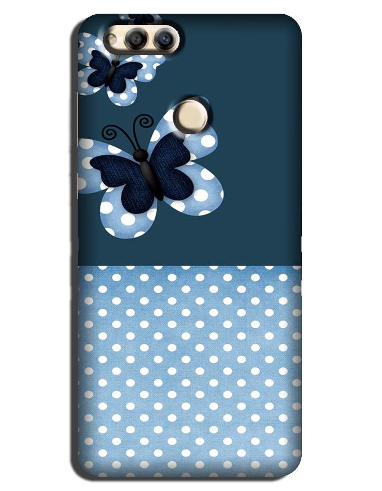 White dots Butterfly Case for Honor 7X