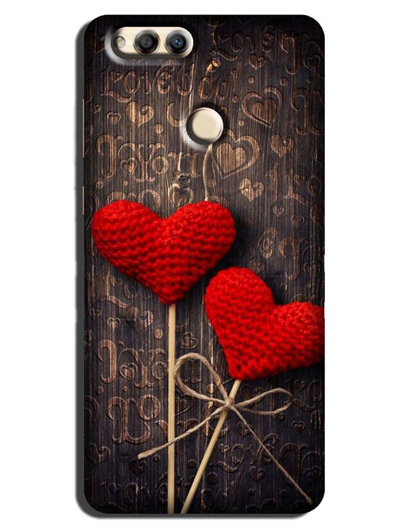 Red Hearts Case for Honor 7X