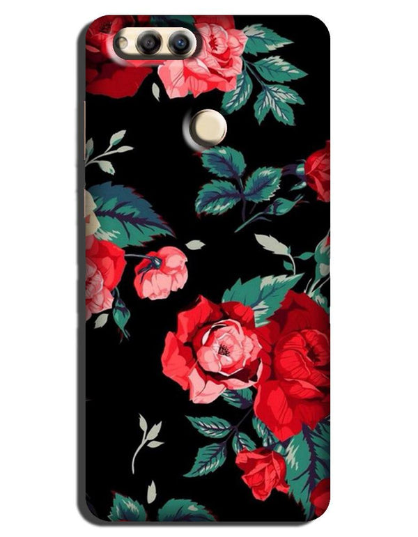Red Rose Case for Honor 7X