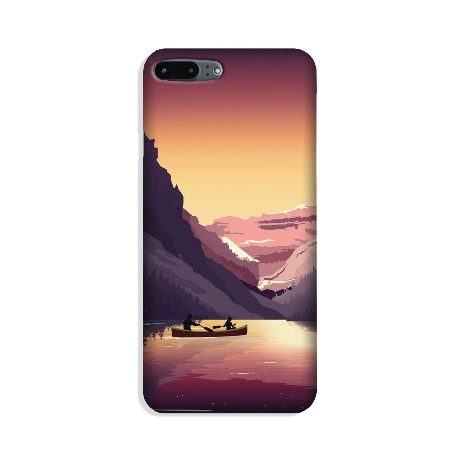 Mountains Boat Case for iPhone 8 Plus (Design - 181)
