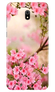 Pink flowers Mobile Back Case for Xiaomi Redmi 8A (Design - 69)