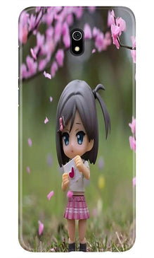 Cute Girl Mobile Back Case for Xiaomi Redmi 8A (Design - 92)