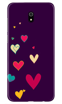 Purple Background Mobile Back Case for Xiaomi Redmi 8A  (Design - 107)