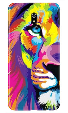 Colorful Lion Mobile Back Case for Xiaomi Redmi 8A  (Design - 110)