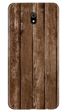 Wooden Look Mobile Back Case for Xiaomi Redmi 8A  (Design - 112)