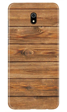 Wooden Look Mobile Back Case for Xiaomi Redmi 8A  (Design - 113)