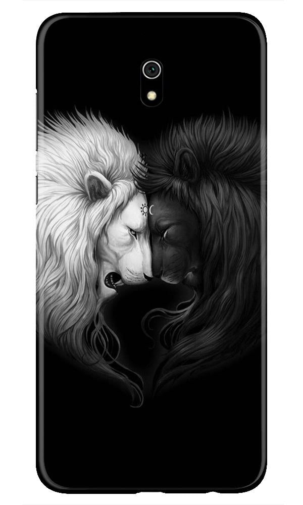 Dark White Lion Case for Xiaomi Redmi 8A(Design - 140)