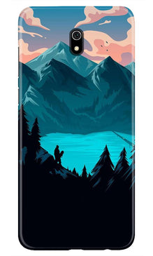 Mountains Mobile Back Case for Xiaomi Redmi 8A (Design - 186)