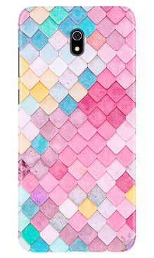 Pink Pattern Mobile Back Case for Xiaomi Redmi 8A (Design - 215)