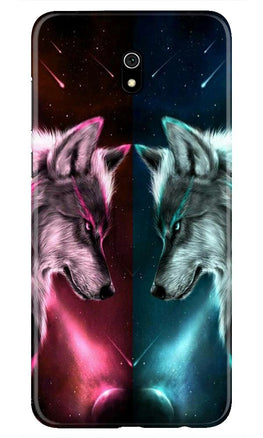 Wolf fight Case for Xiaomi Redmi 8A (Design No. 221)