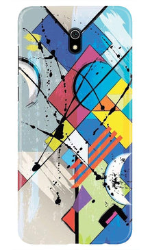Modern Art Mobile Back Case for Xiaomi Redmi 8A (Design - 235)