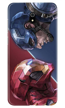 Ironman Captain America Mobile Back Case for Xiaomi Redmi 8A (Design - 245)