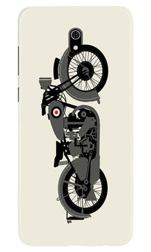 MotorCycle Mobile Back Case for Xiaomi Redmi 8A (Design - 259)