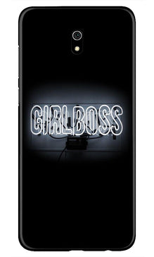 Girl Boss Black Mobile Back Case for Xiaomi Redmi 8A (Design - 268)
