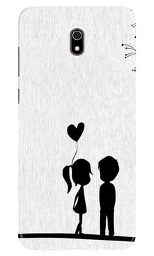 Cute Kid Couple Mobile Back Case for Xiaomi Redmi 8A (Design - 283)