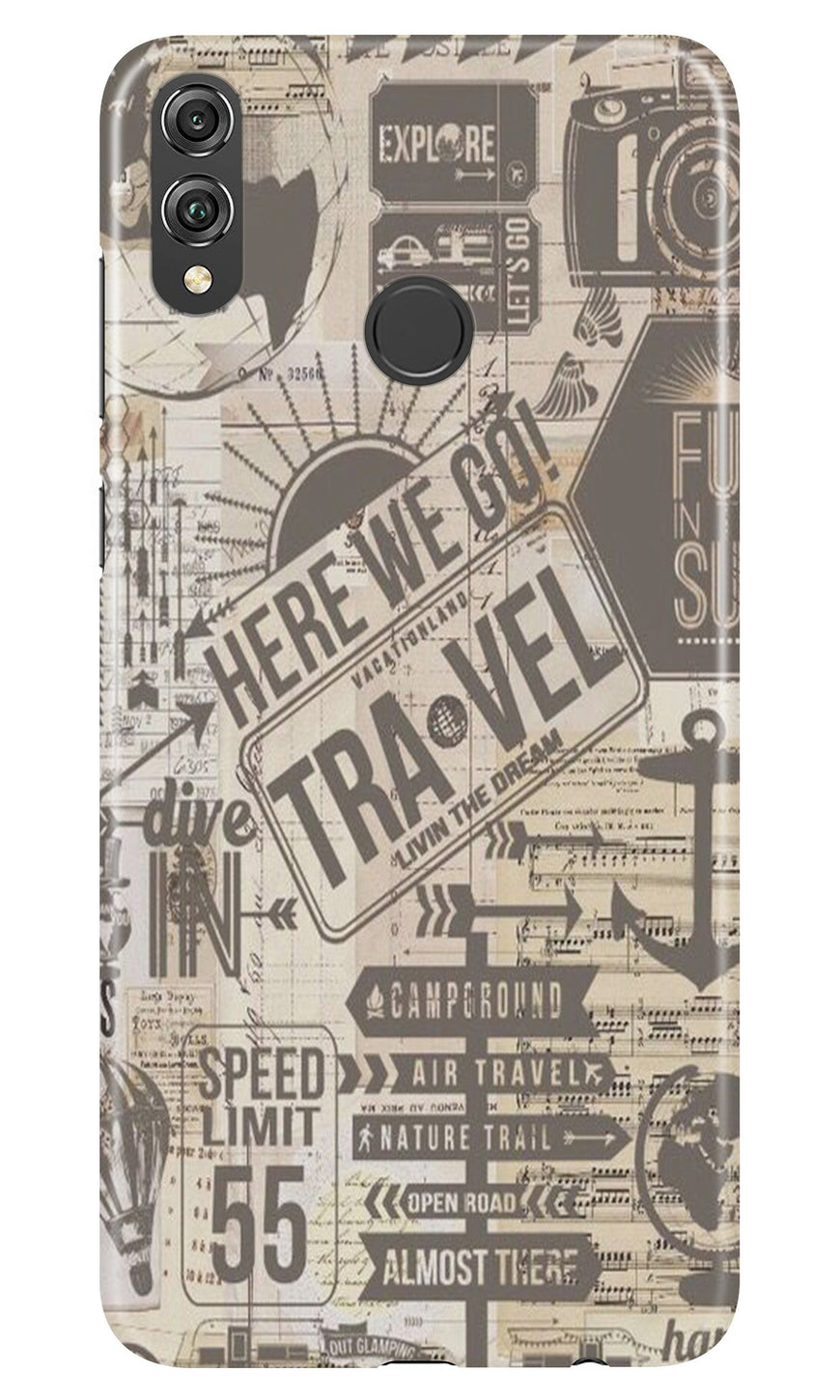 Travel Case for Honor 8X  (Design - 104)