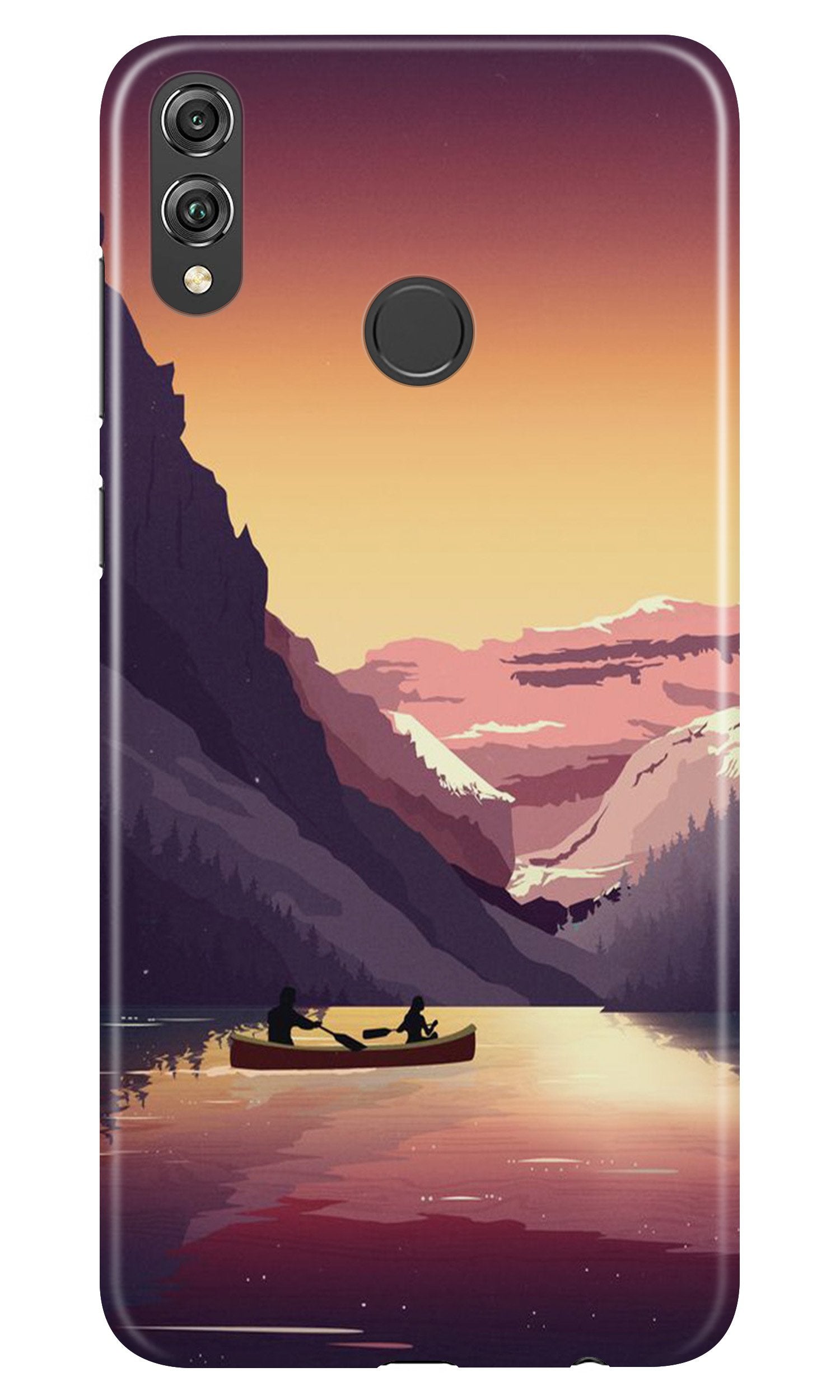 Mountains Boat Case for Honor 8X (Design - 181)