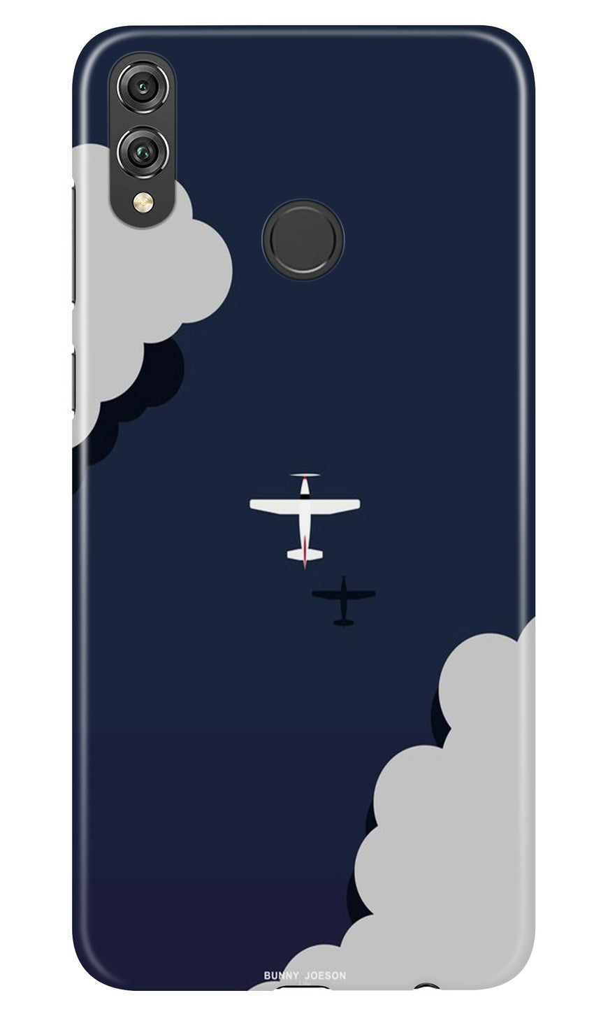 Clouds Plane Case for Honor 8X (Design - 196)