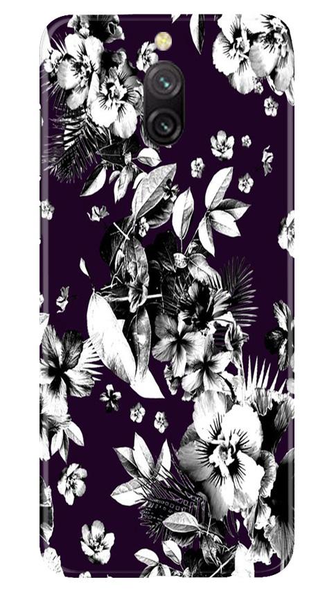 white flowers Case for Redmi 8a Dual