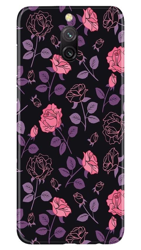 Rose Black Background Case for Redmi 8a Dual
