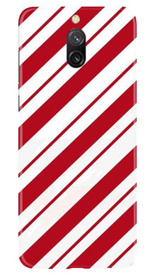 Red White Mobile Back Case for Redmi 8a Dual (Design - 44)