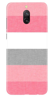 Pink white pattern Mobile Back Case for Redmi 8a Dual (Design - 55)