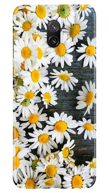 White flowers2 Mobile Back Case for Redmi 8a Dual (Design - 62)