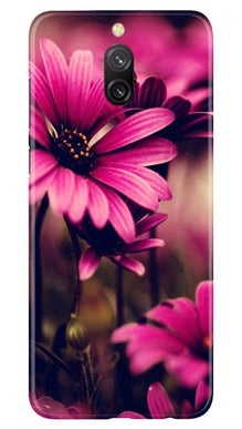 Purple Daisy Mobile Back Case for Redmi 8a Dual (Design - 65)