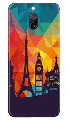 Eiffel Tower2 Mobile Back Case for Redmi 8a Dual (Design - 91)