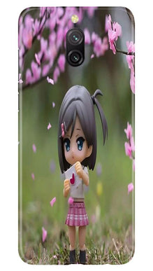 Cute Girl Mobile Back Case for Redmi 8a Dual (Design - 92)