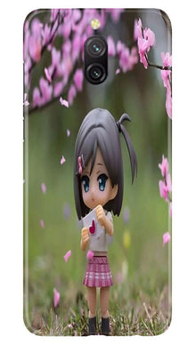 Cute Girl Mobile Back Case for Redmi 8a Dual (Design - 92)
