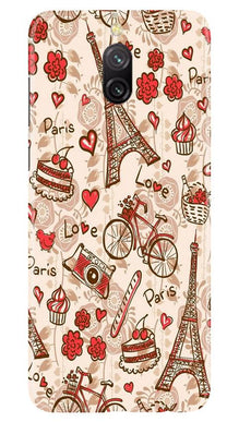 Love Paris Mobile Back Case for Redmi 8a Dual  (Design - 103)